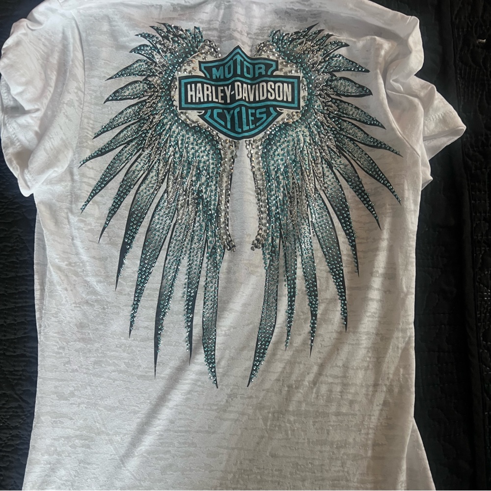 NWT white Harley Davison